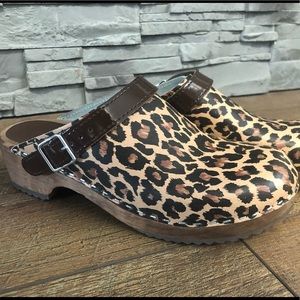 Vollsjo genuine leather Swedish clogs